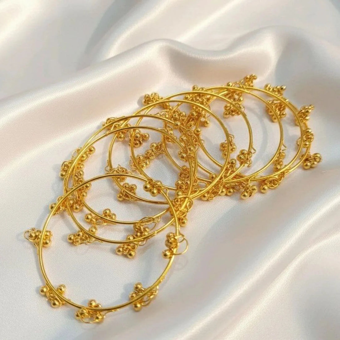 Gold Plated Floral Designer Kangan Bangles for Women