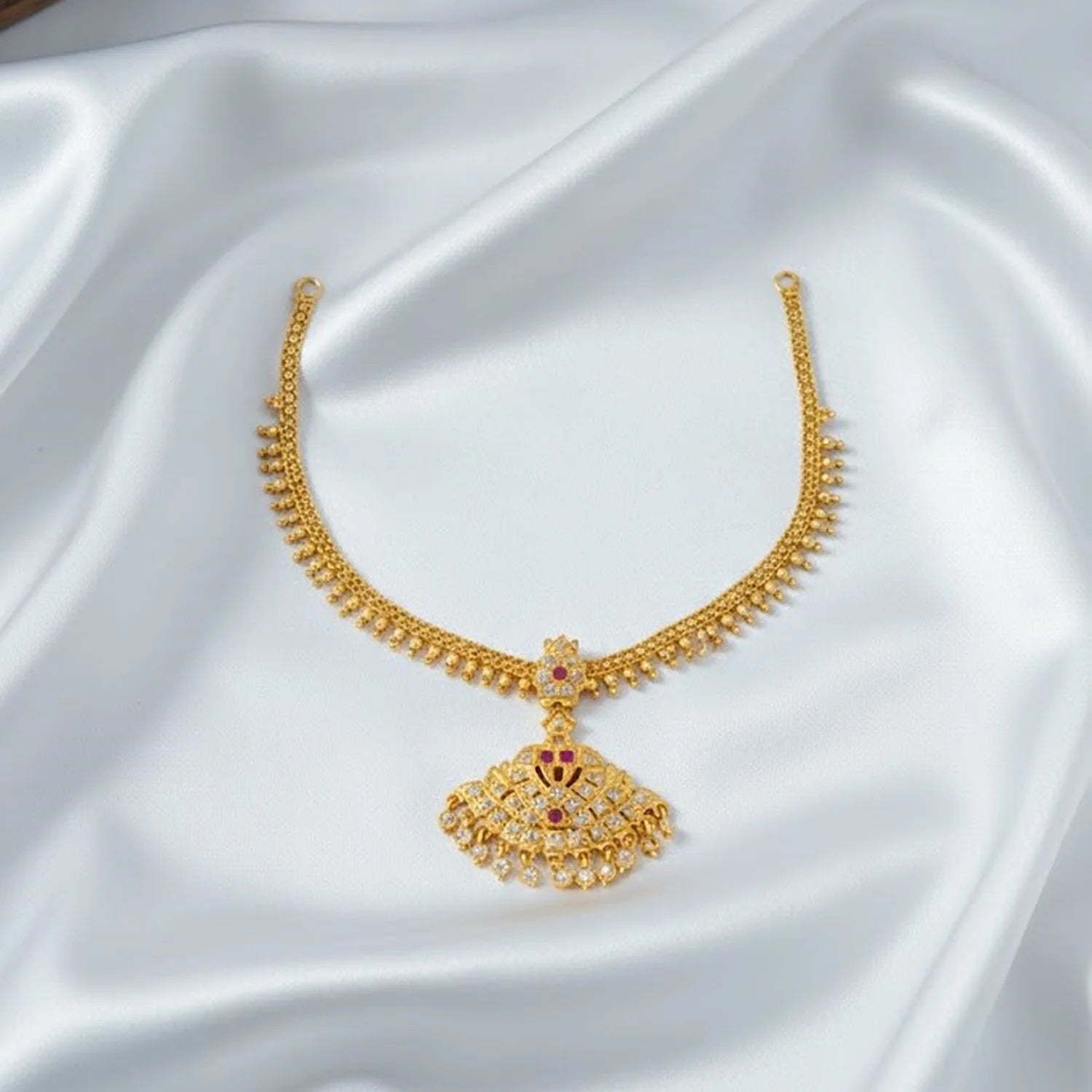 Minimal Gold Plated Drop Chain Necklace for Women