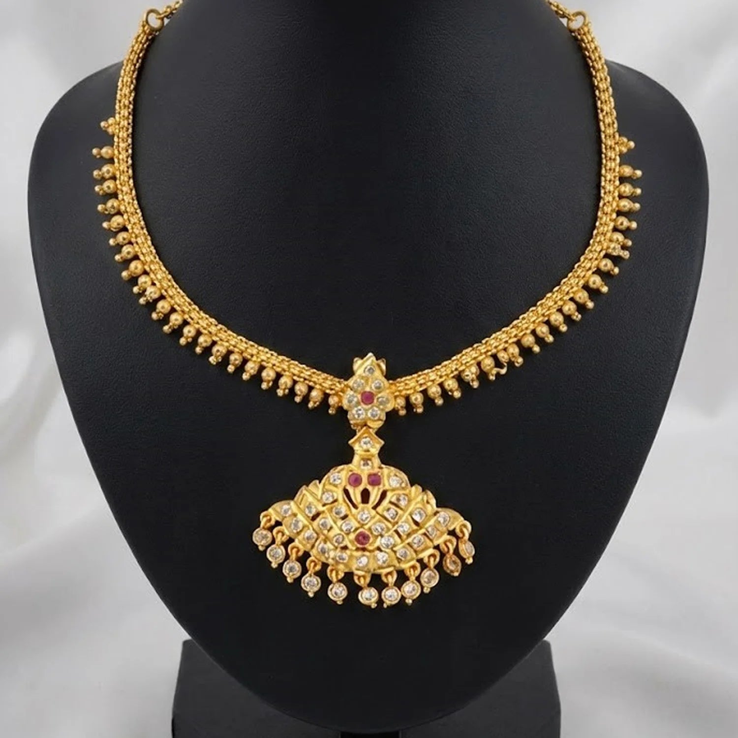 Minimal Gold Plated Drop Chain Necklace for Women