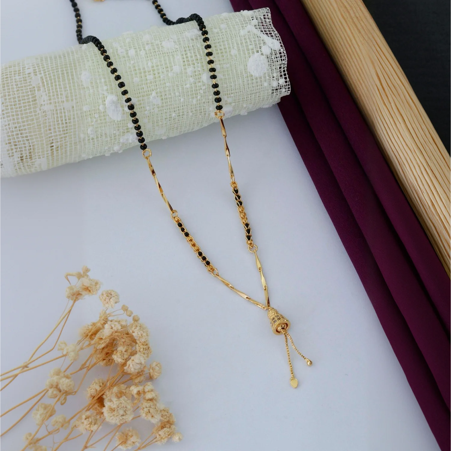 Elegant Gold Plated Designer Mangalsutra Necklace for Women