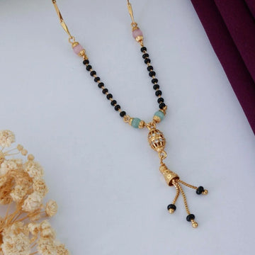 Pastel Beads Designer Gold Plated Mangalsutra